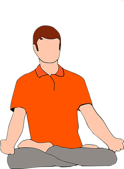 A Man In An Orange Shirt