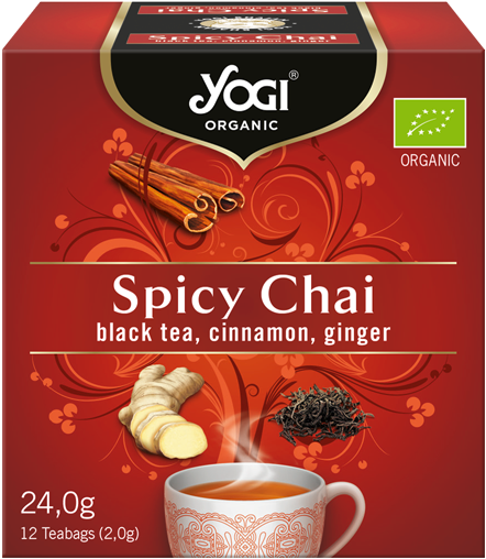 A Box Of Tea With A Cup Of Tea And Spices