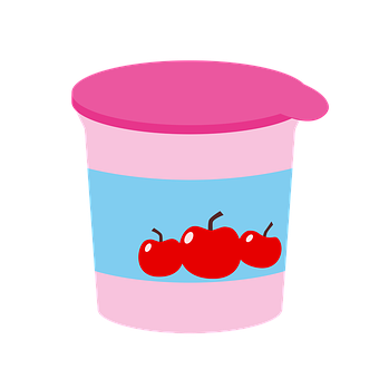 A Cartoon Of A Yogurt