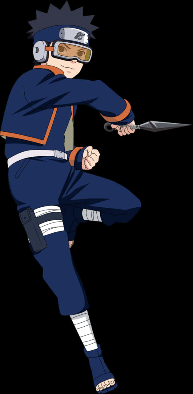 Young Obito Fighting Stance