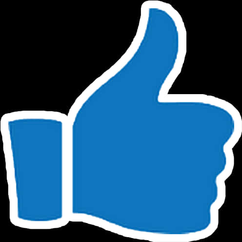 A Blue Thumb Up Symbol