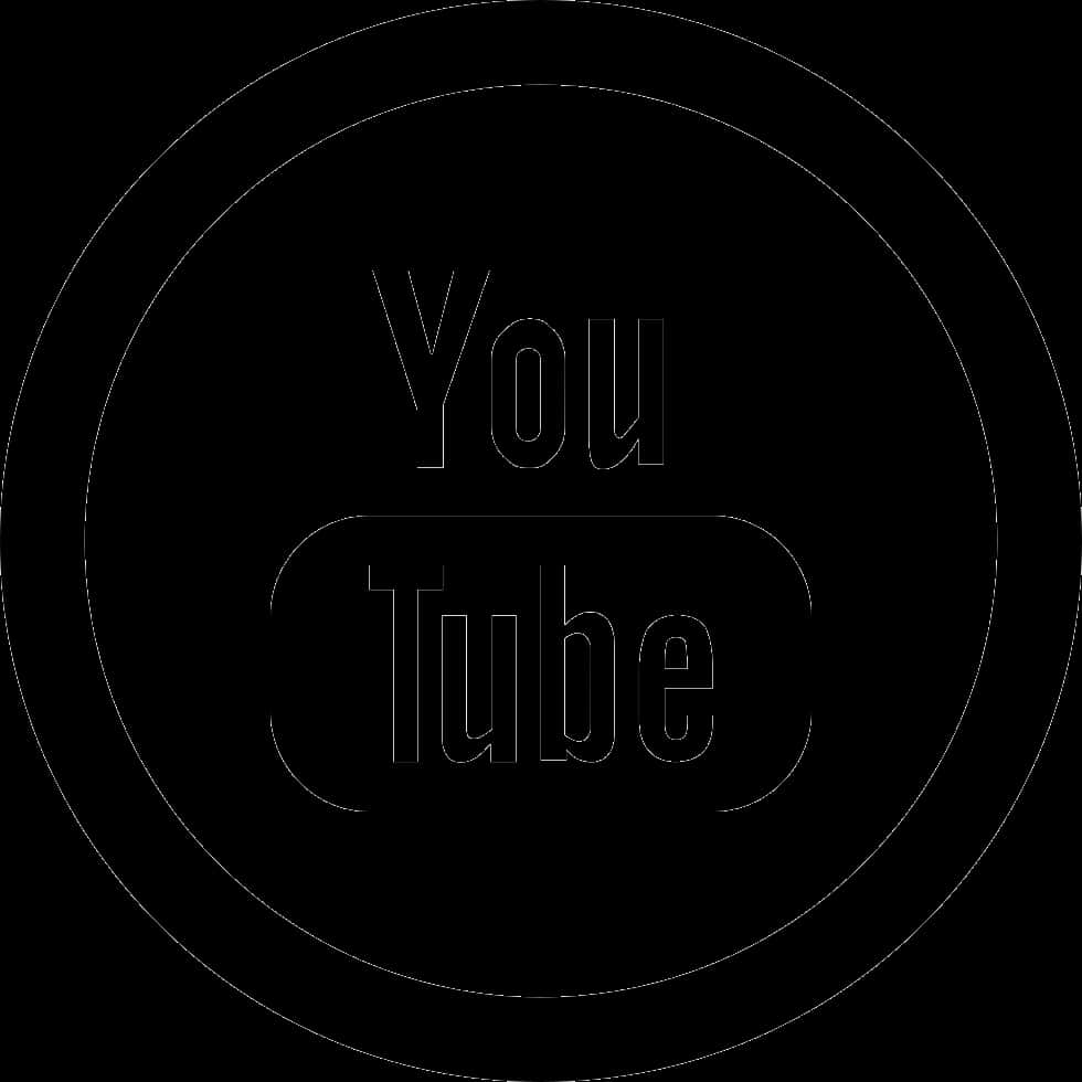 Youtube Logo Black Circular Border