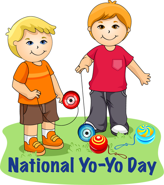 A Cartoon Of Boys Holding Yo-yos