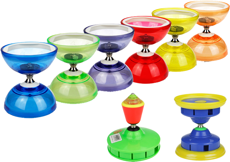 A Group Of Colorful Glass Cups