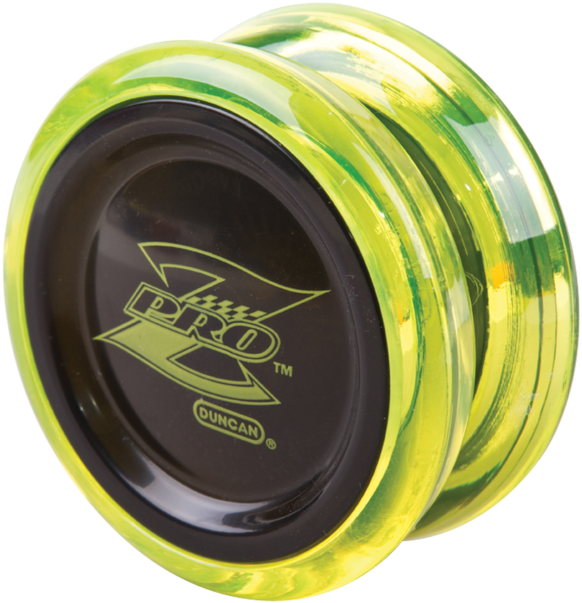 A Yellow Yo-yo With Black Rim