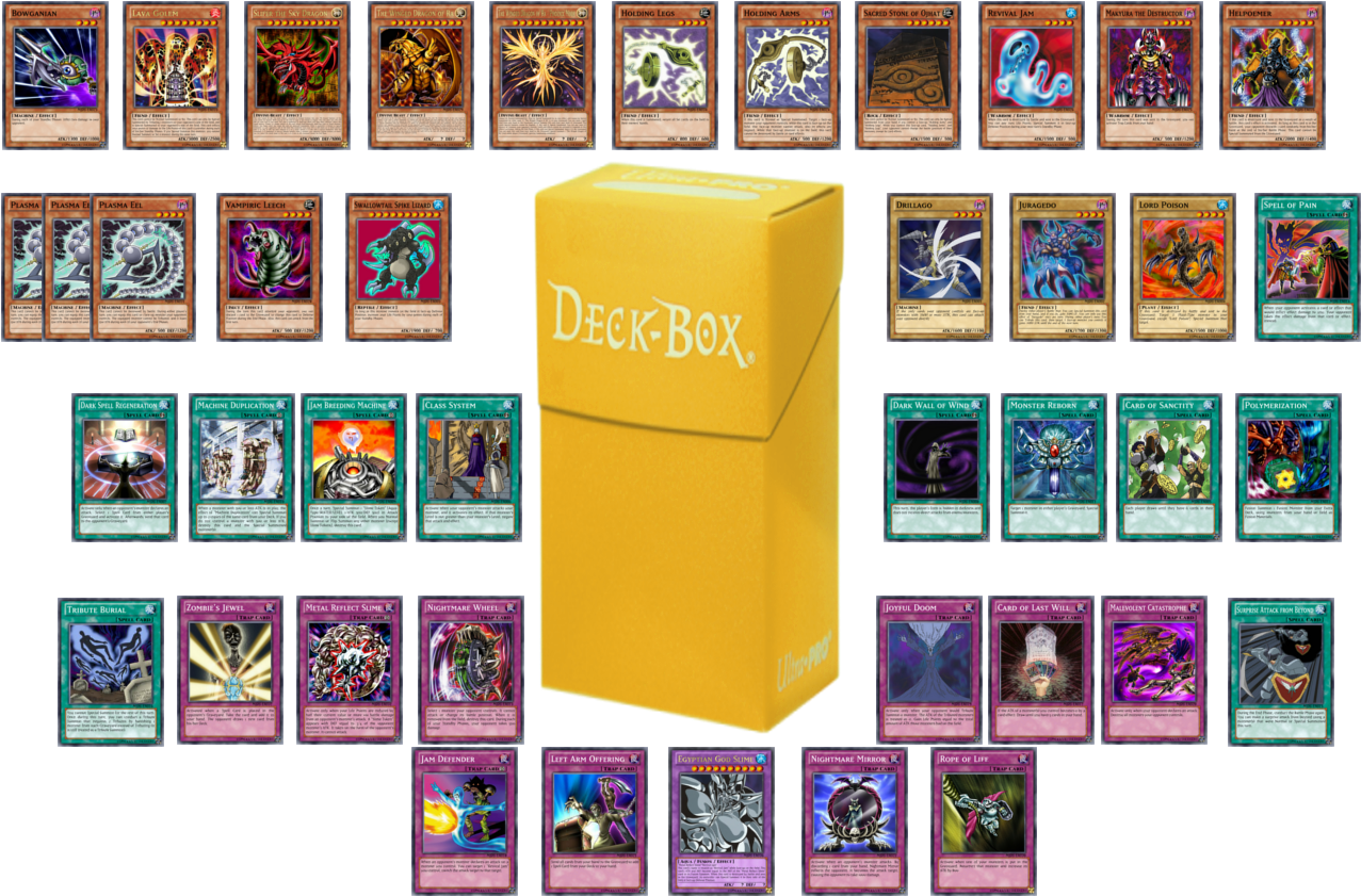 A Yellow Box With A Group Of Cards