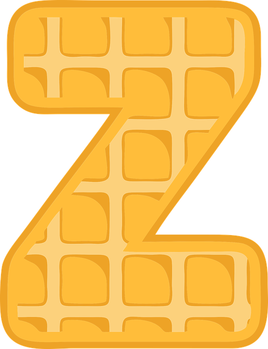 A Letter Z Shaped Waffle