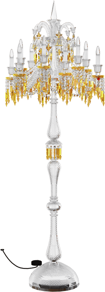 A White And Gold Chandelier