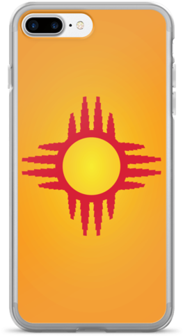 A Phone Case With A Sun Symbol