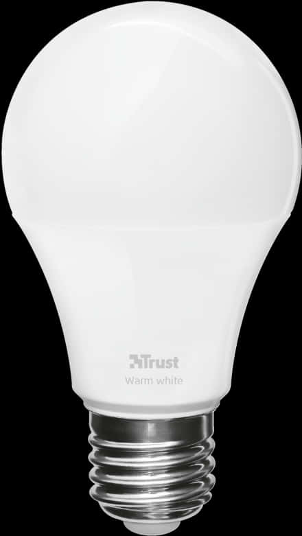 A White Light Bulb With A Black Background