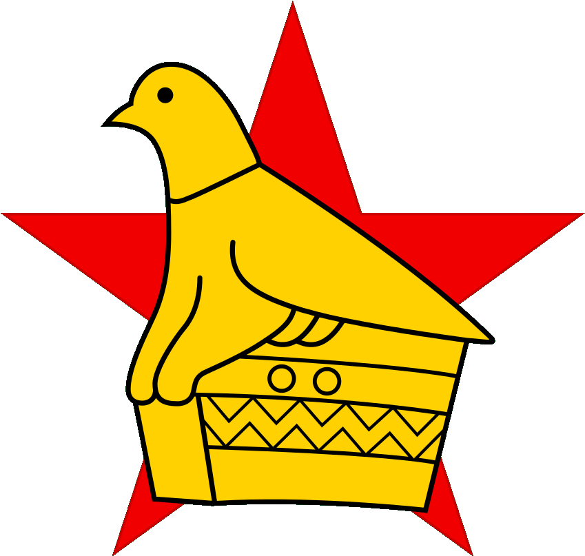 A Yellow Bird On A Box With A Red Star