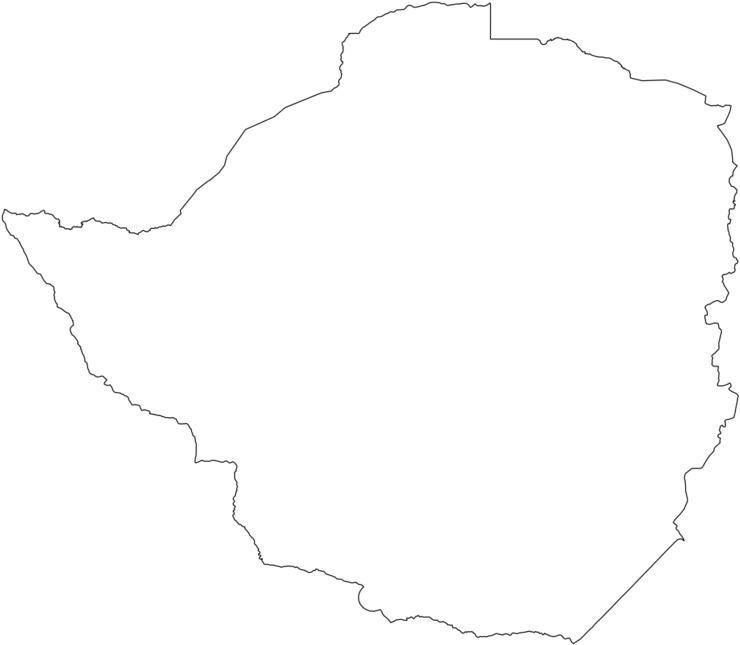 A White Outline Of A Country