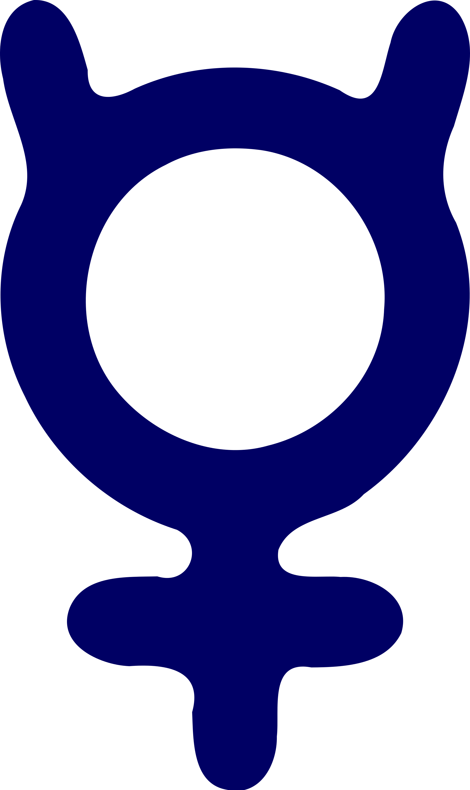 A Blue Symbol With A Black Background