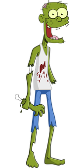Cartoon Of A Green Monster