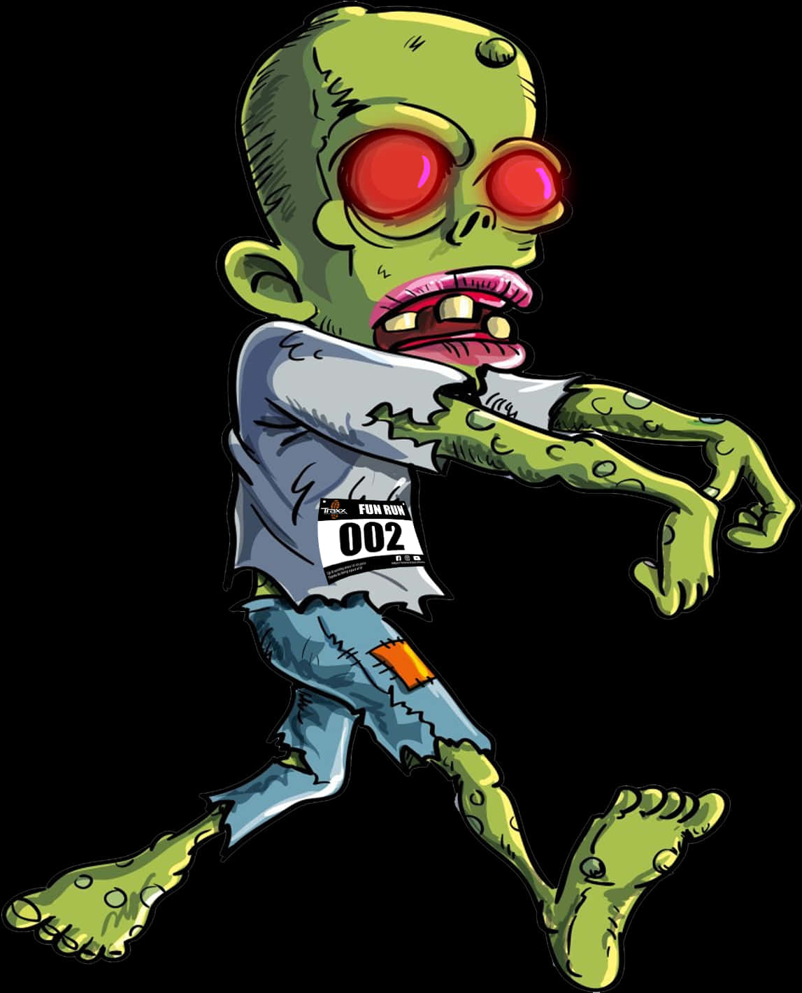Cartoon Of A Zombie Walking