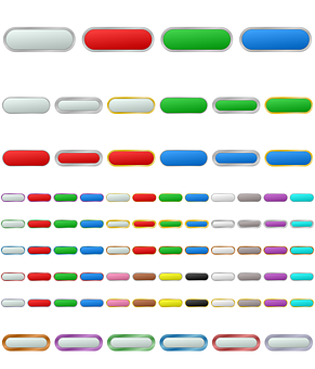 A Collection Of Buttons With Different Colors