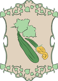A Green Vegetable In A Frame