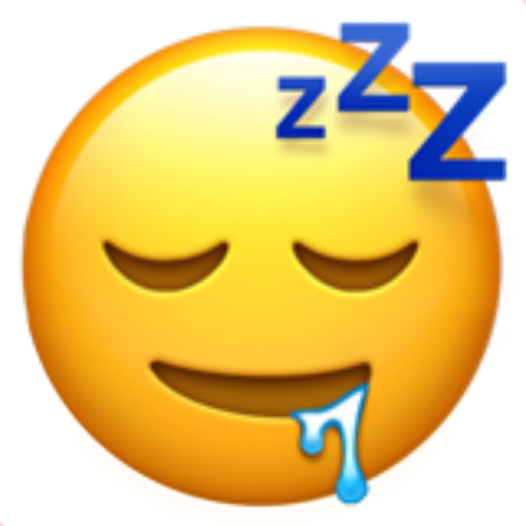 Zzz Emoji Png - Sleeping Drooling Emoji, Transparent Png
