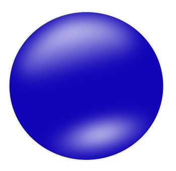 A Blue Circle With Black Background